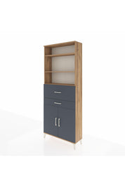 Arges Dolap 4 Raflı 2 Çekmeceli 2 Kapaklı 88x30x221 - S30M176V8A
