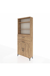 Arges Dolap 4 Raflı 2 Çekmeceli 2 Kapaklı 88x30x221 - S30M176V9A