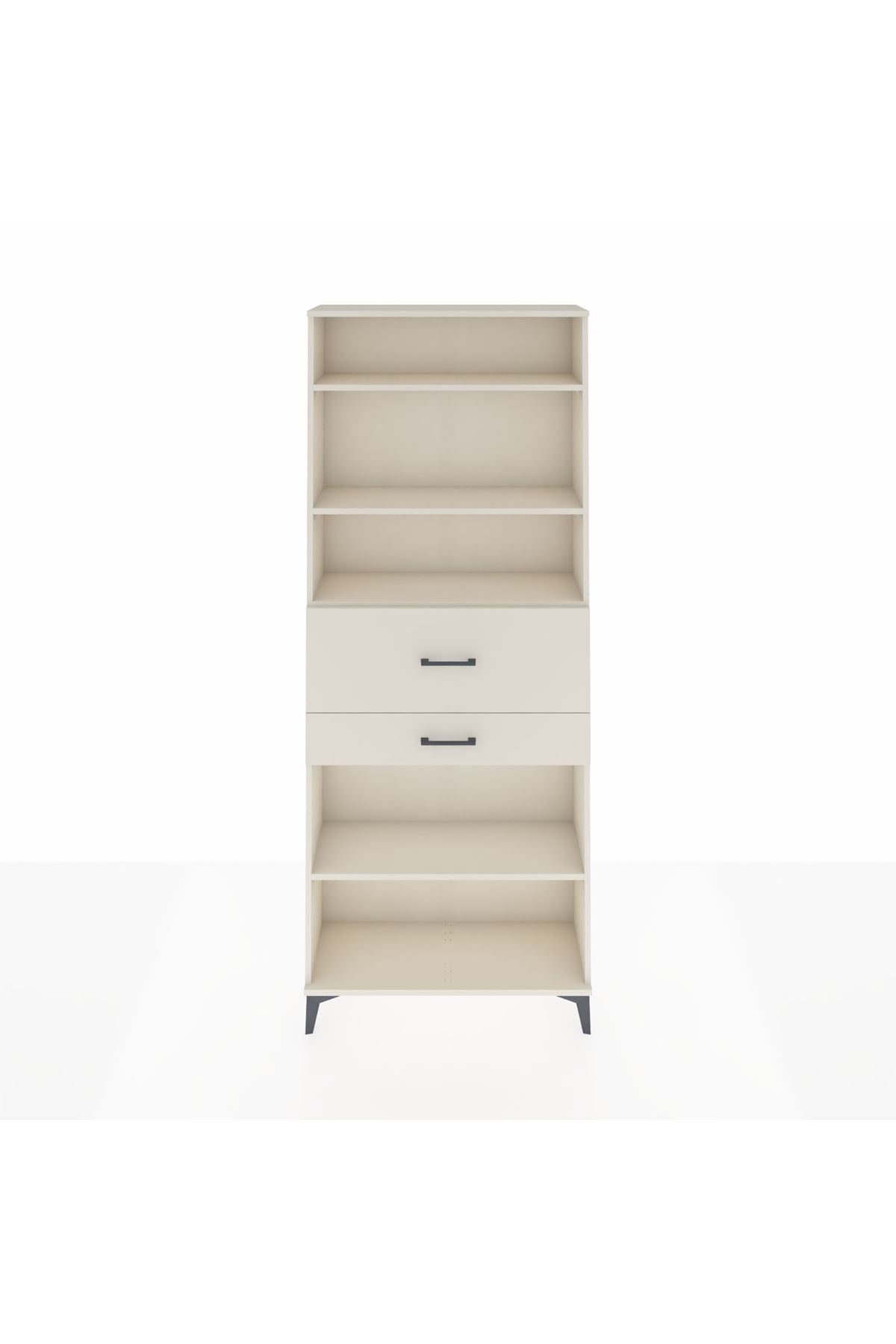Arges Dolap 4 Raflı 2 Çekmeceli 88x30x221 - S30M177V1A