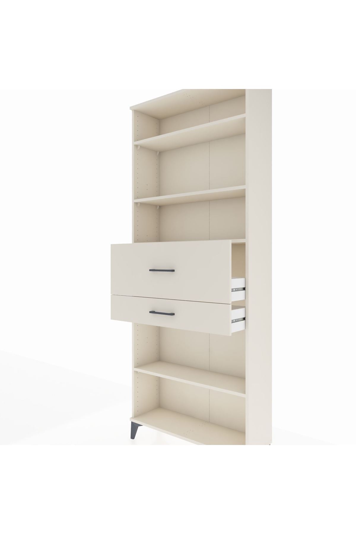 Arges Dolap 4 Raflı 2 Çekmeceli 88x30x221 - S30M177V1A