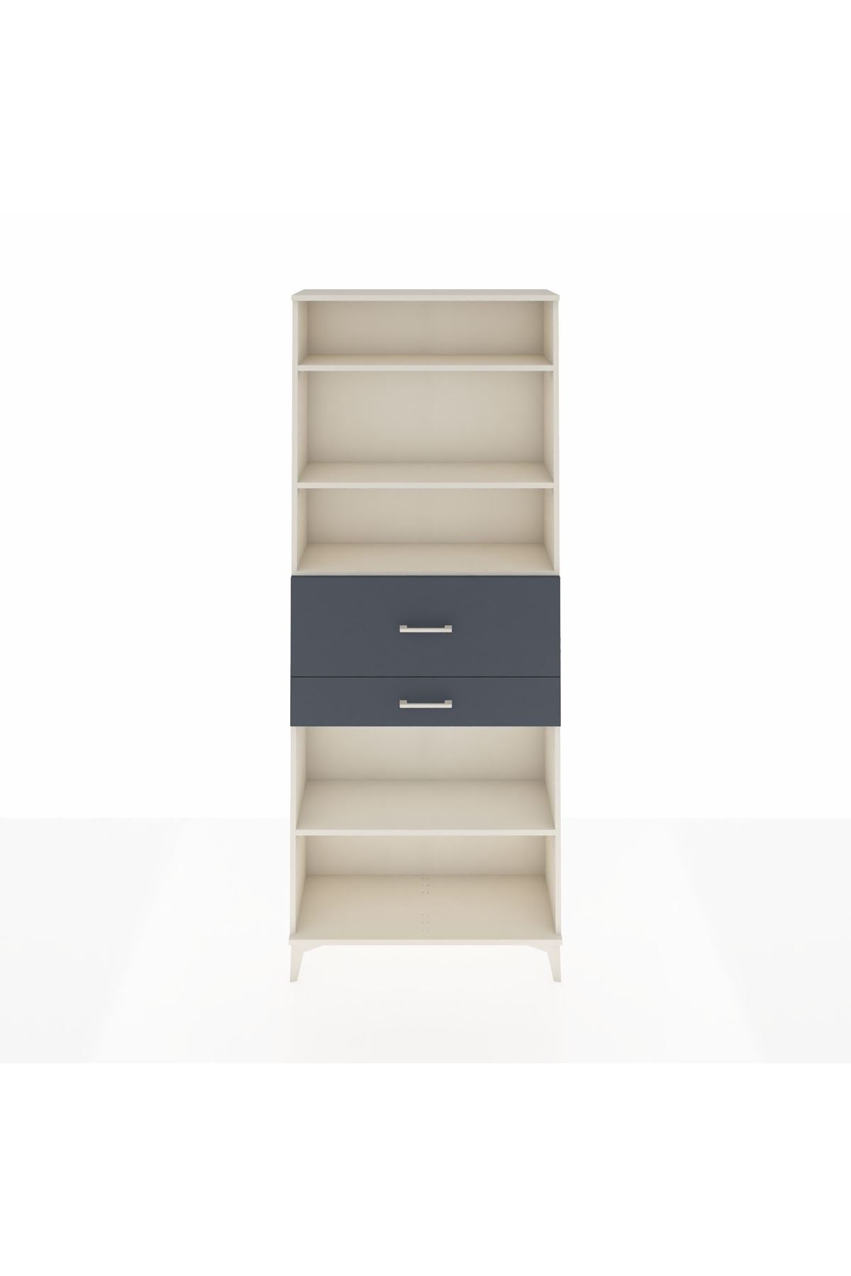 Arges Dolap 4 Raflı 2 Çekmeceli 88x30x221 - S30M177V2A