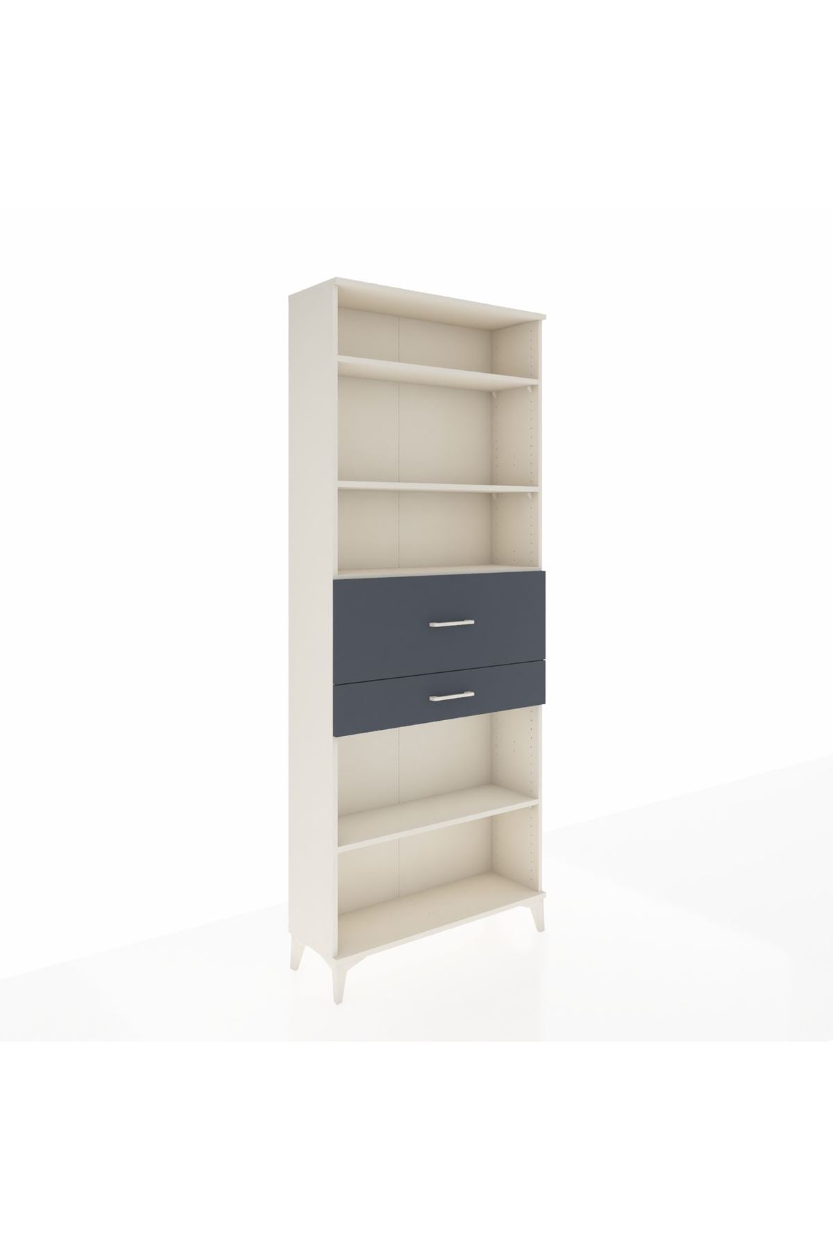 Arges Dolap 4 Raflı 2 Çekmeceli 88x30x221 - S30M177V2A