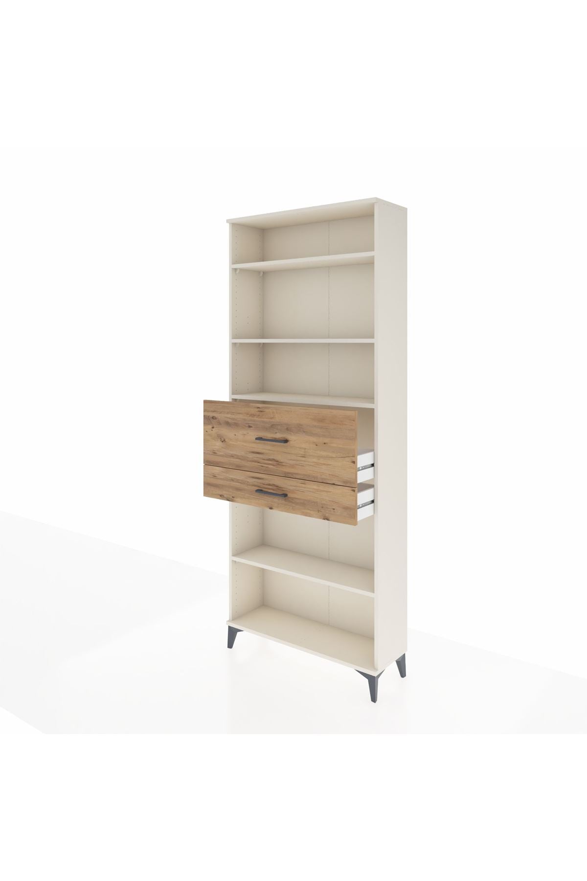 Arges Dolap 4 Raflı 2 Çekmeceli 88x30x221 - S30M177V3A