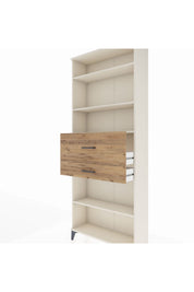 Arges Dolap 4 Raflı 2 Çekmeceli 88x30x221 - S30M177V3A