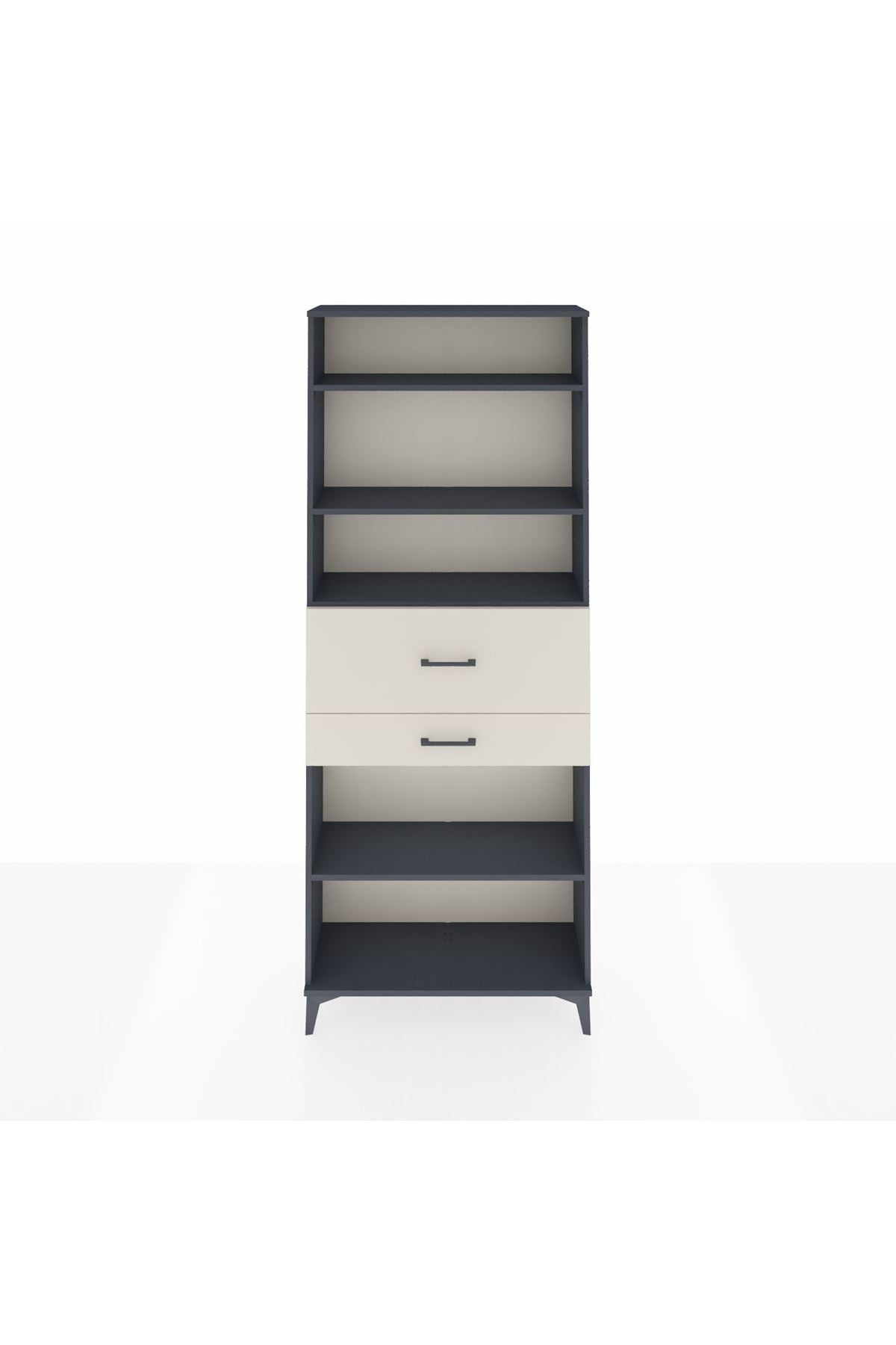Arges Dolap 4 Raflı 2 Çekmeceli 88x30x221 - S30M177V4A