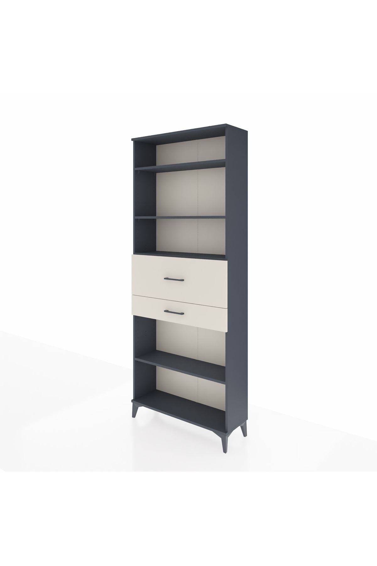Arges Dolap 4 Raflı 2 Çekmeceli 88x30x221 - S30M177V4A