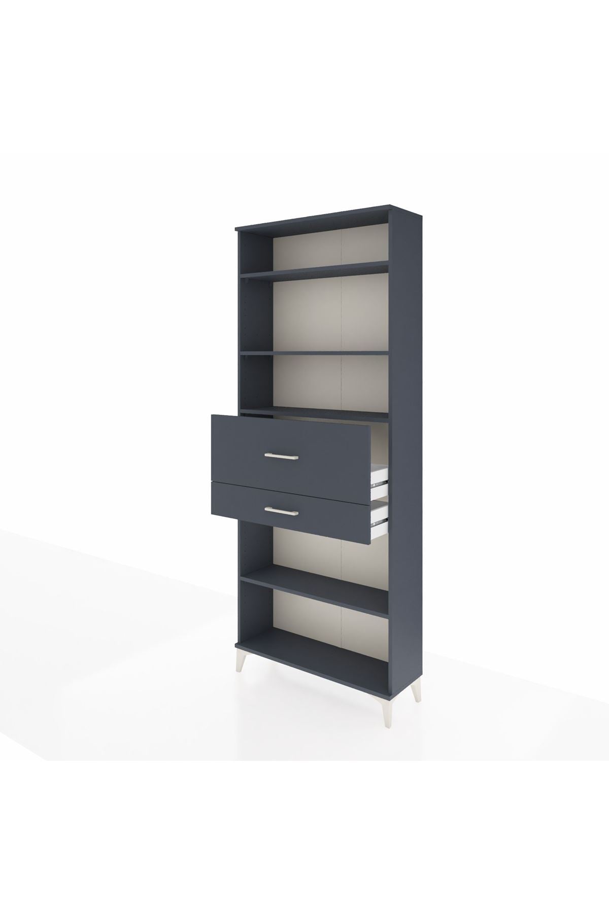 Arges Dolap 4 Raflı 2 Çekmeceli 88x30x221 - S30M177V5A