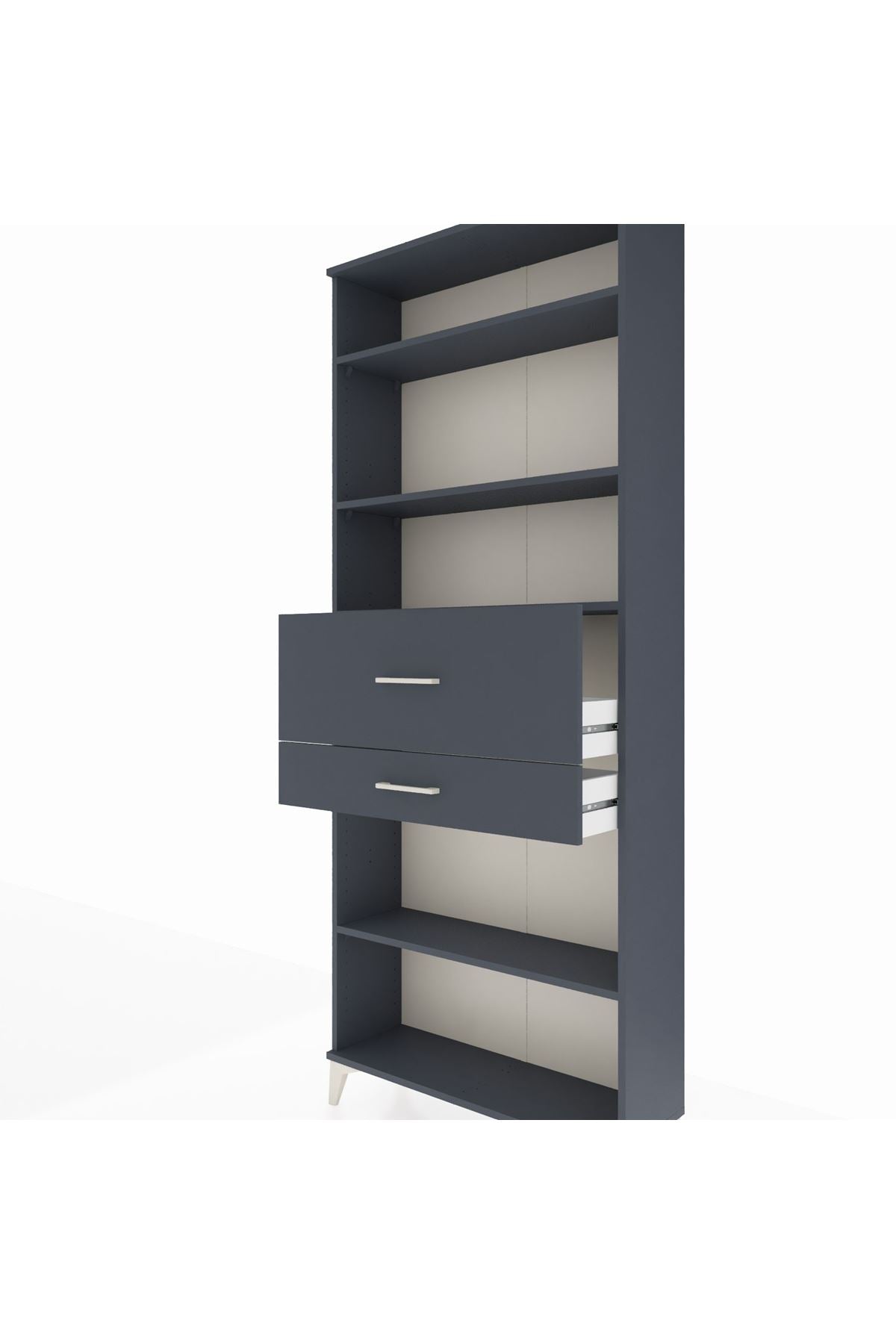 Arges Dolap 4 Raflı 2 Çekmeceli 88x30x221 - S30M177V5A