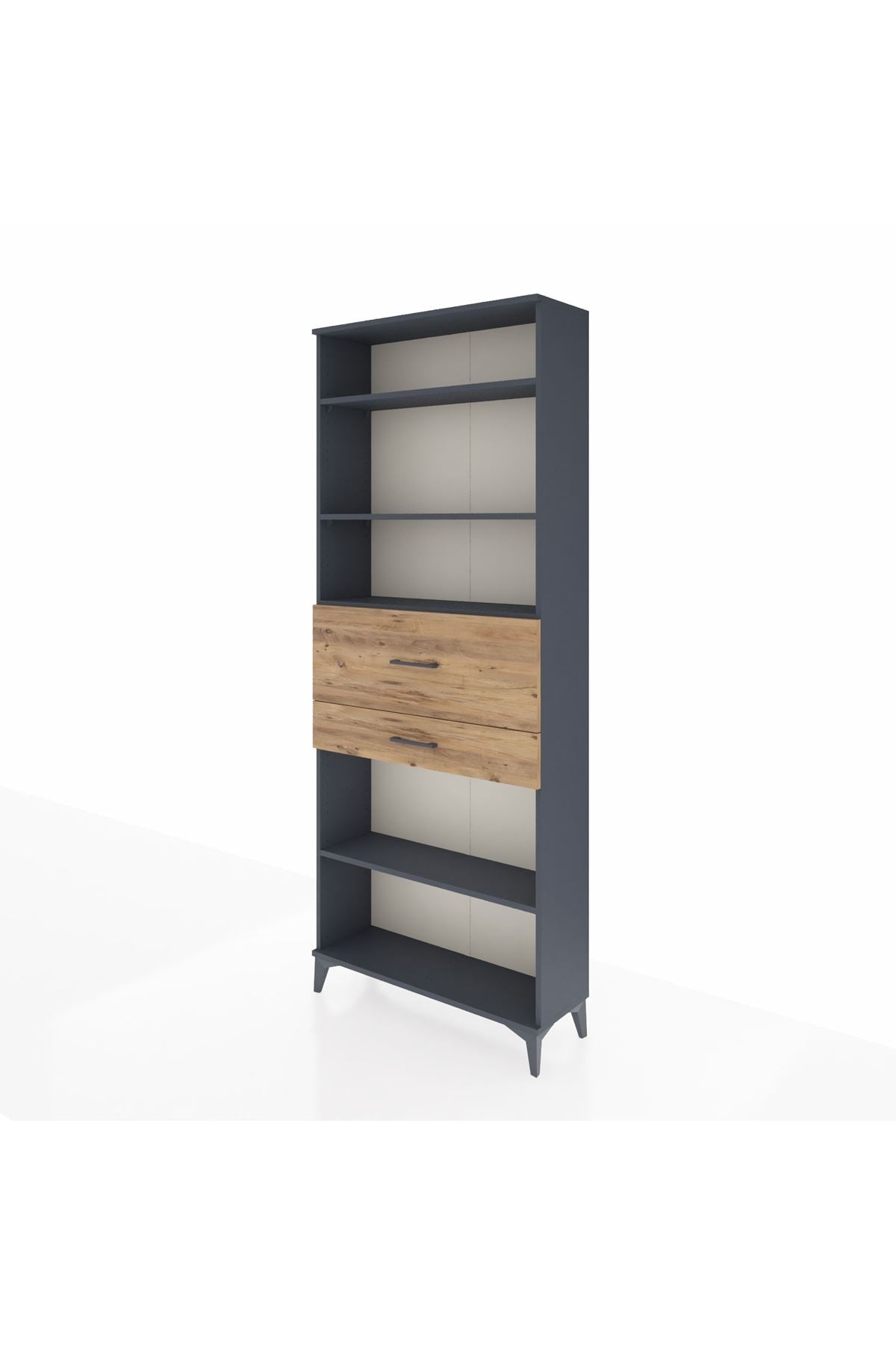 Arges Dolap 4 Raflı 2 Çekmeceli 88x30x221 - S30M177V6A