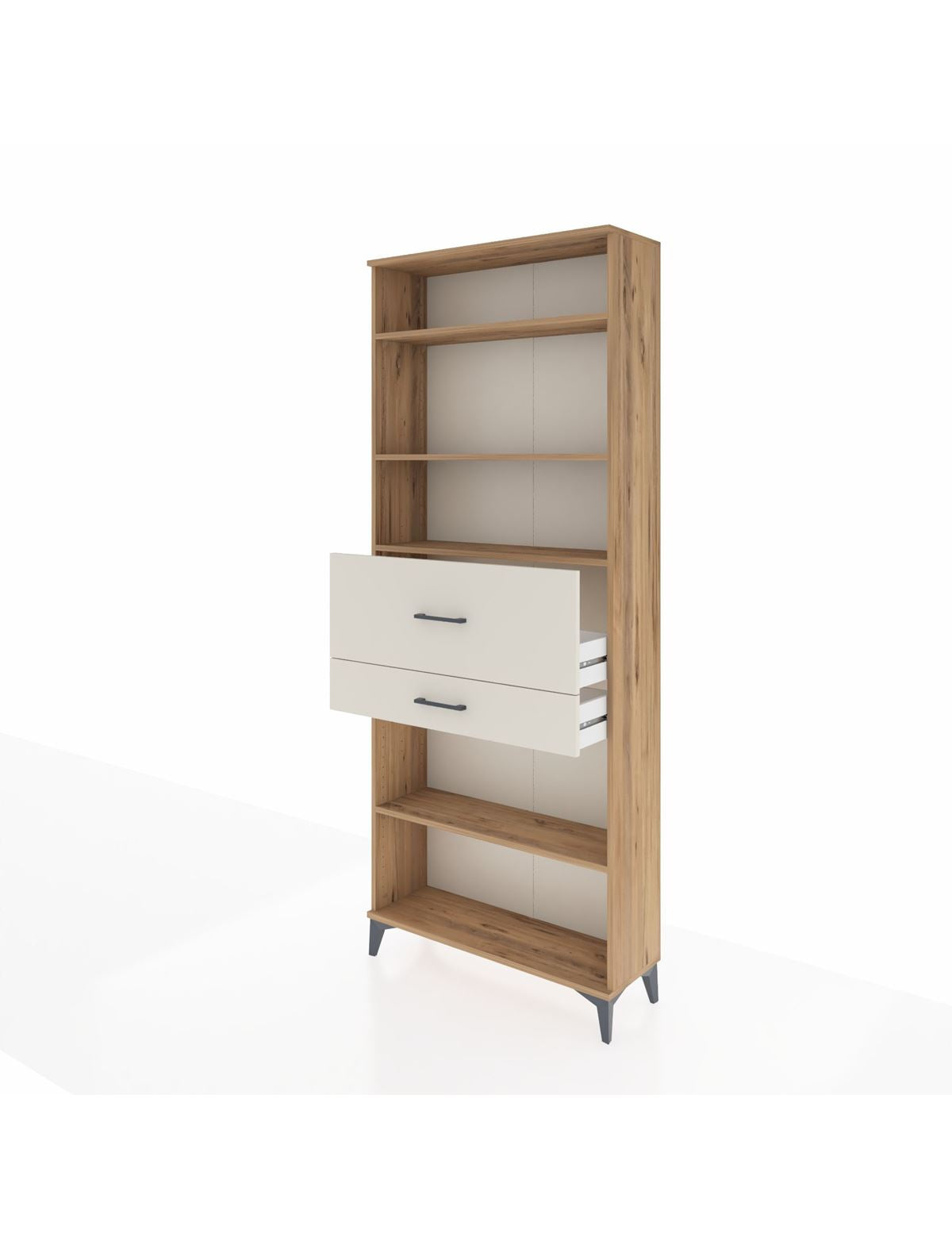 Arges Dolap 4 Raflı 2 Çekmeceli 88x30x221 - S30M177V7A