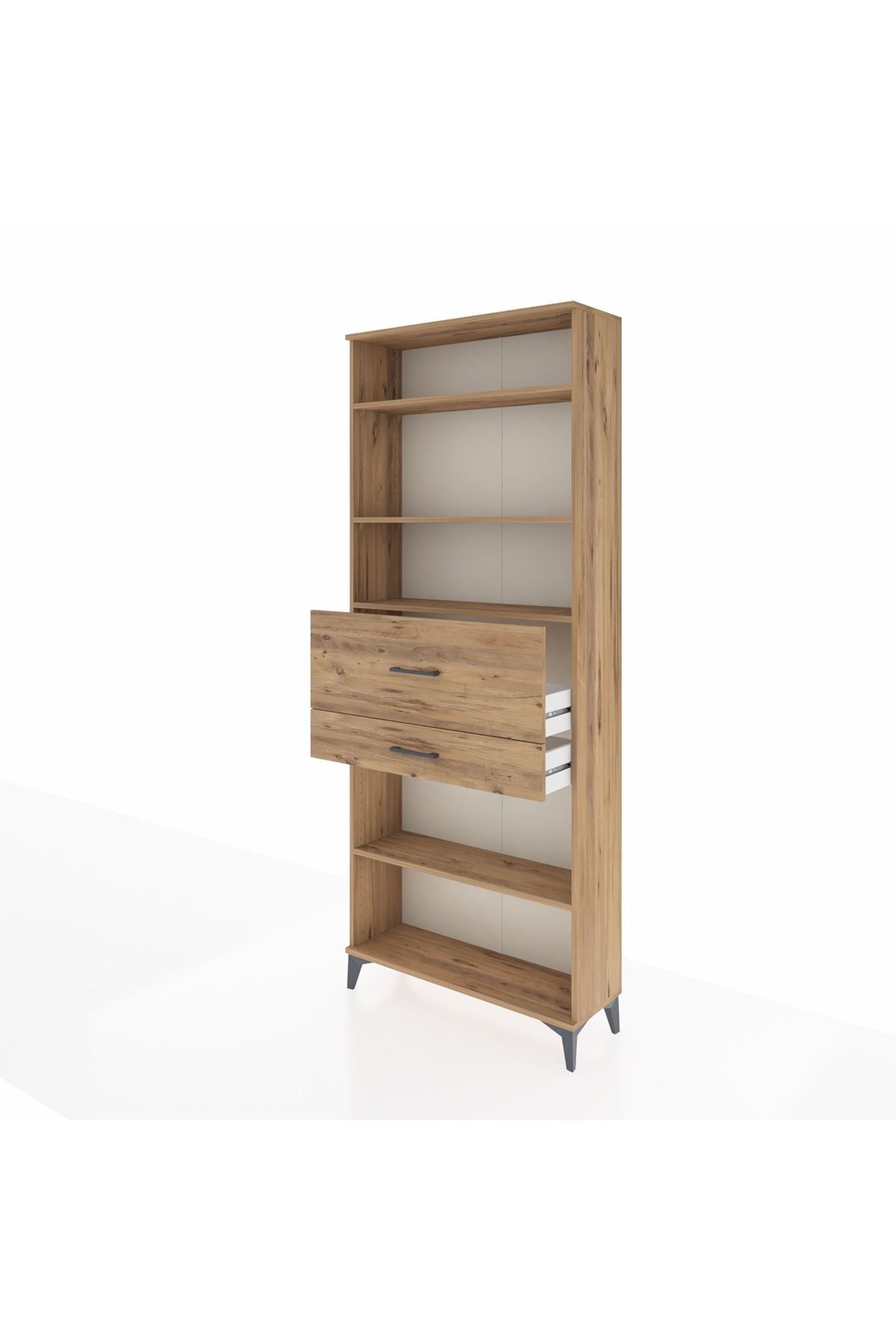 Arges Dolap 4 Raflı 2 Çekmeceli 88x30x221 - S30M177V9A
