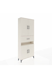 Arges Dolap 5 Raflı Tek Çekmeceli 4 Kapaklı 88x30x221 - S30M178V1A