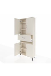 Arges Dolap 5 Raflı Tek Çekmeceli 4 Kapaklı 88x30x221 - S30M178V1A