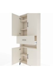 Arges Dolap 5 Raflı Tek Çekmeceli 4 Kapaklı 88x30x221 - S30M178V1A