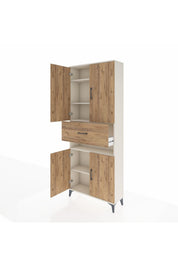 Arges Dolap 5 Raflı Tek Çekmeceli 4 Kapaklı 88x30x221 - S30M178V3A