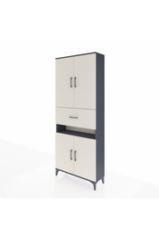 Arges Dolap 5 Raflı Tek Çekmeceli 4 Kapaklı 88x30x221 - S30M178V4A