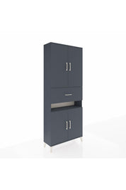 Arges Dolap 5 Raflı Tek Çekmeceli 4 Kapaklı 88x30x221 - S30M178V5A