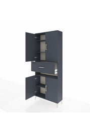 Arges Dolap 5 Raflı Tek Çekmeceli 4 Kapaklı 88x30x221 - S30M178V5A