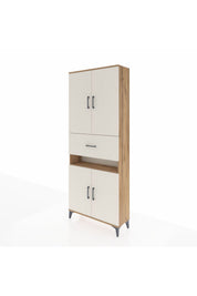 Arges Dolap 5 Raflı Tek Çekmeceli 4 Kapaklı 88x30x221 - S30M178V7A