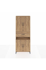 Arges Dolap 5 Raflı Tek Çekmeceli 4 Kapaklı 88x30x221 - S30M178V9A
