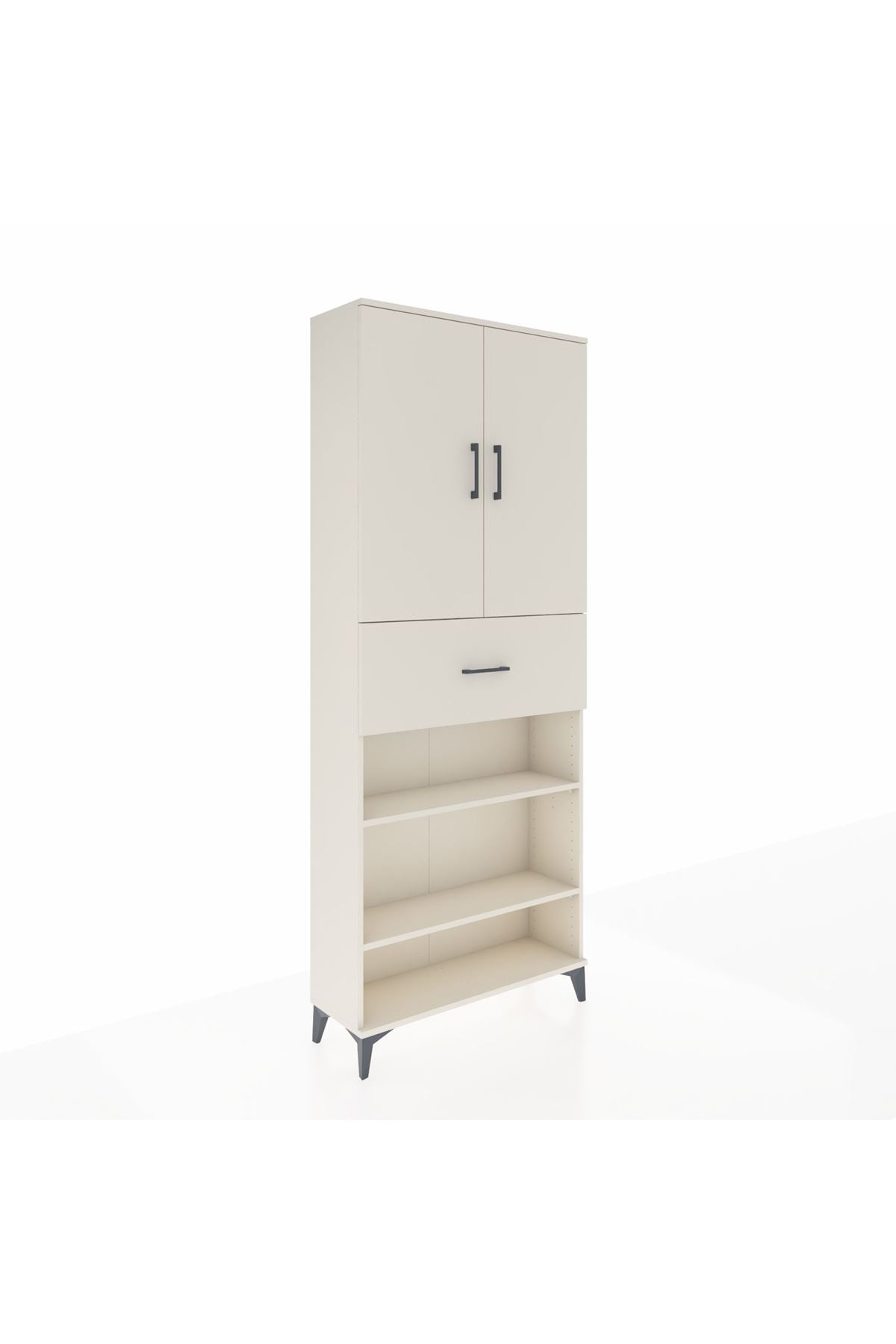 Arges Dolap 5 Raflı Tek Çekmeceli 2 Kapaklı 88x30x221 - S30M179V1A