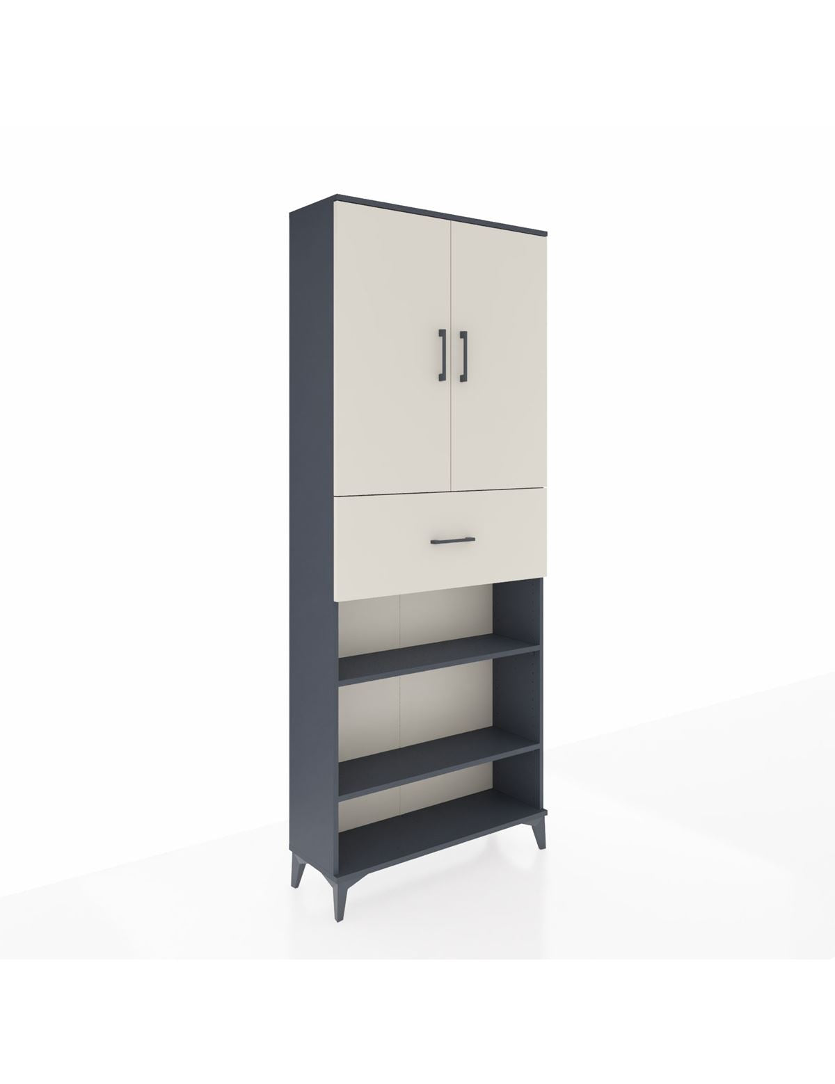 Arges Dolap 5 Raflı Tek Çekmeceli 2 Kapaklı 88x30x221 - S30M179V4A