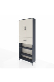 Arges Dolap 5 Raflı Tek Çekmeceli 2 Kapaklı 88x30x221 - S30M179V4A