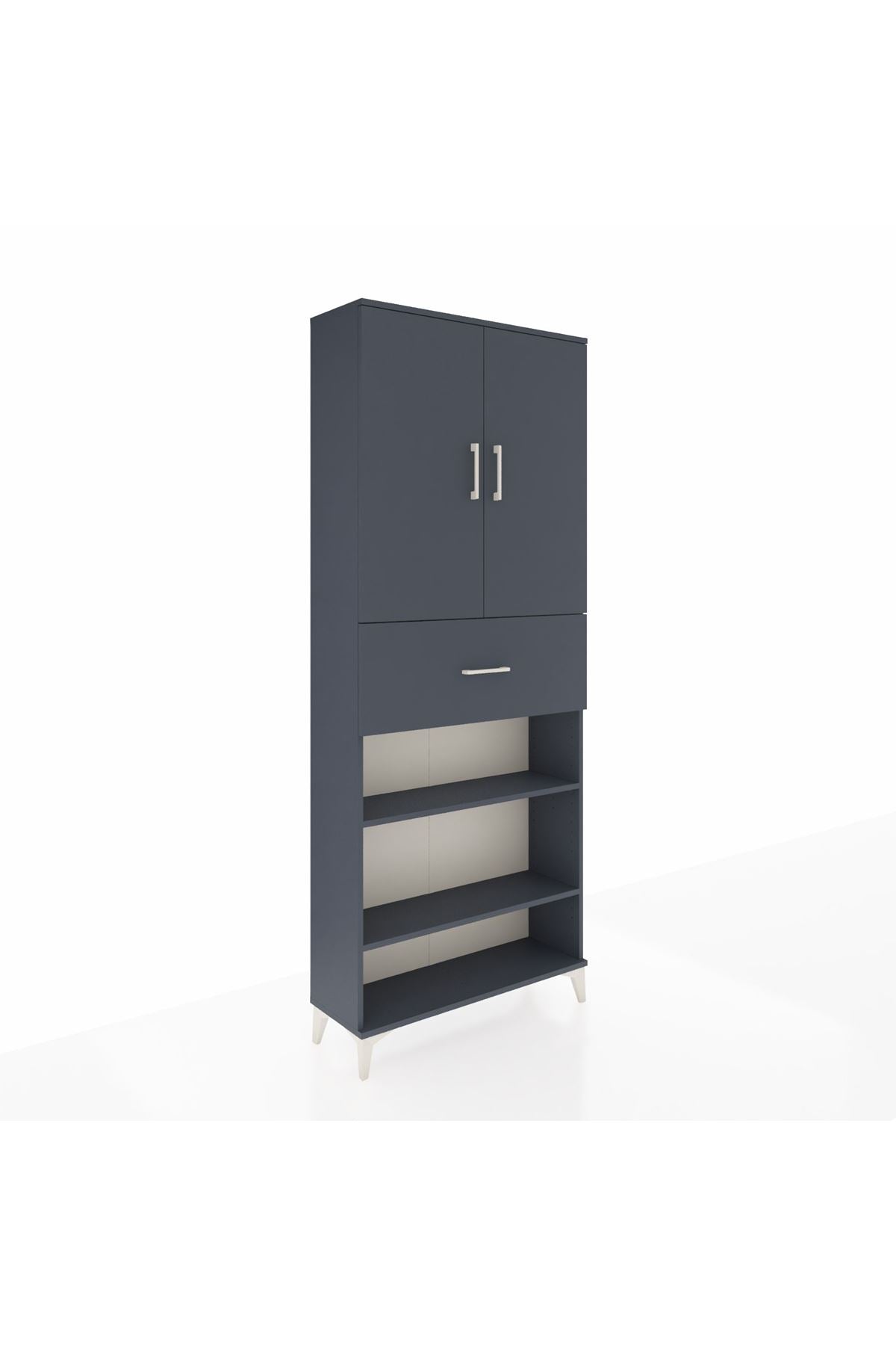 Arges Dolap 5 Raflı Tek Çekmeceli 2 Kapaklı 88x30x221 - S30M179V5A