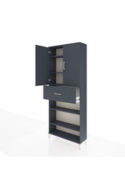 Arges Dolap 5 Raflı Tek Çekmeceli 2 Kapaklı 88x30x221 - S30M179V5A