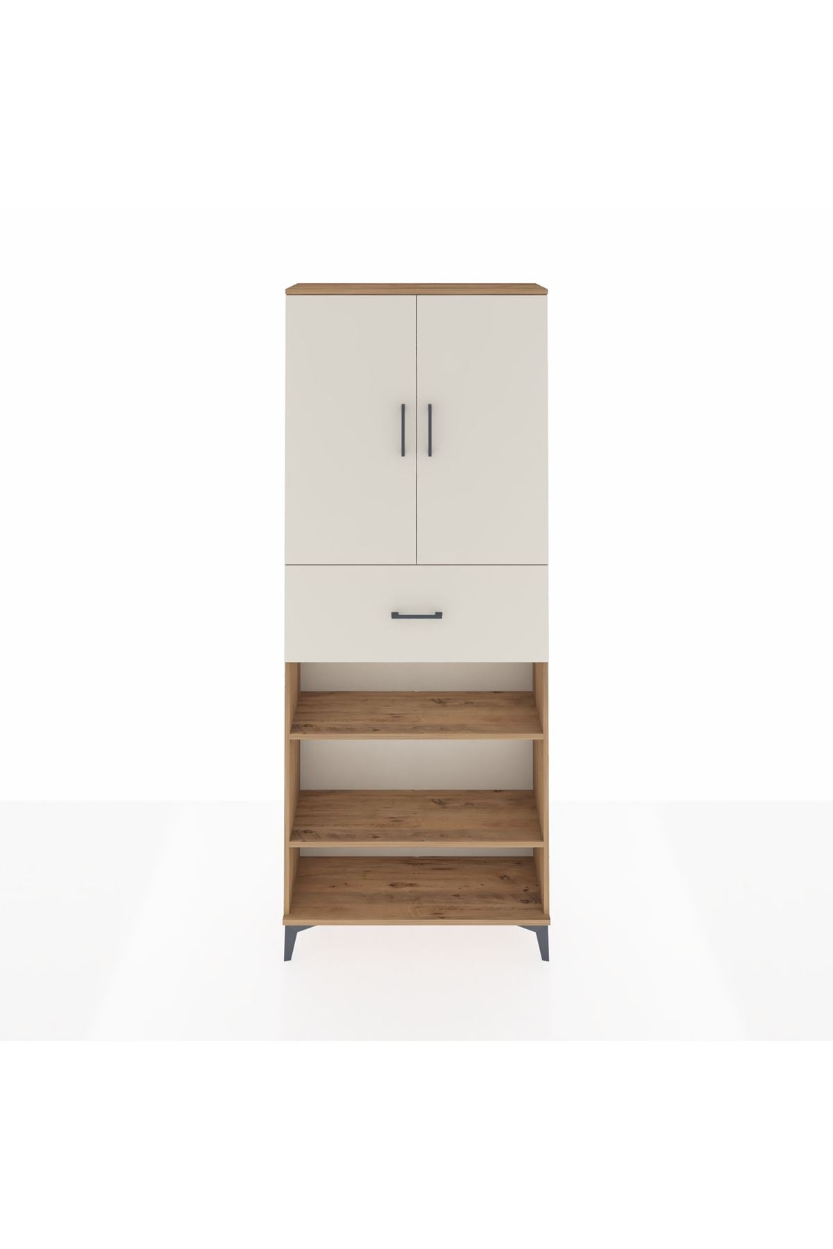 Arges Dolap 5 Raflı Tek Çekmeceli 2 Kapaklı 88x30x221 - S30M179V7A