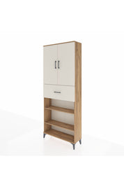 Arges Dolap 5 Raflı Tek Çekmeceli 2 Kapaklı 88x30x221 - S30M179V7A
