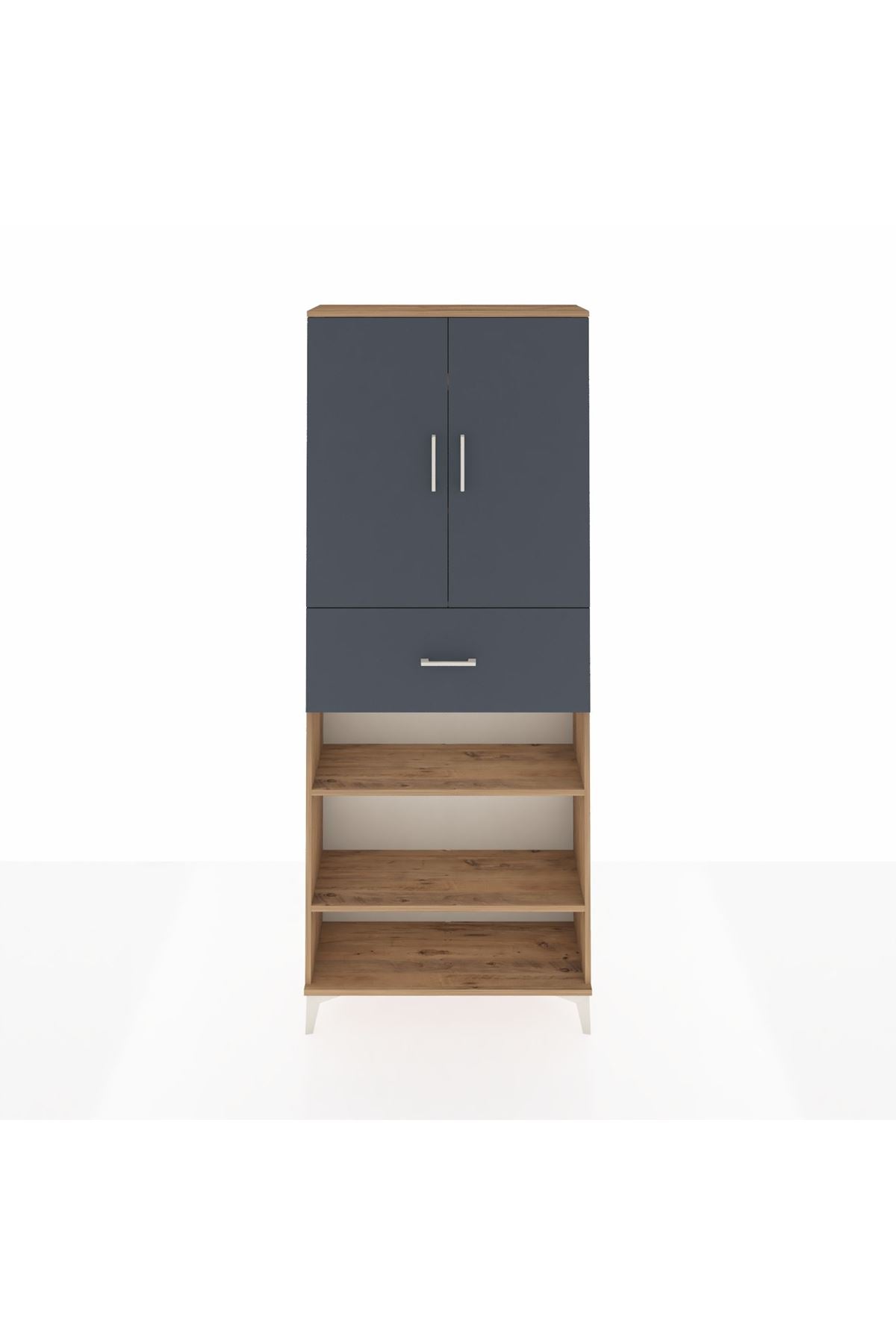 Arges Dolap 5 Raflı Tek Çekmeceli 2 Kapaklı 88x30x221 - S30M179V8A