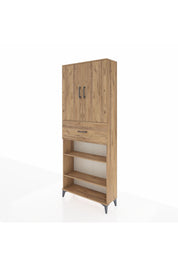 Arges Dolap 5 Raflı Tek Çekmeceli 2 Kapaklı 88x30x221 - S30M179V9A