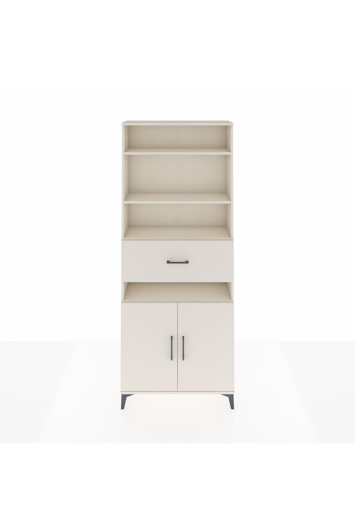 Arges Dolap 5 Raflı Tek Çekmeceli 2 Kapaklı 88x30x221 - S30M180V1A