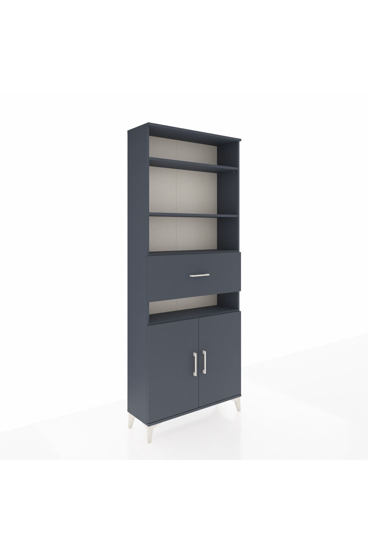 Arges Dolap 5 Raflı Tek Çekmeceli 2 Kapaklı 88x30x221 - S30M180V5A