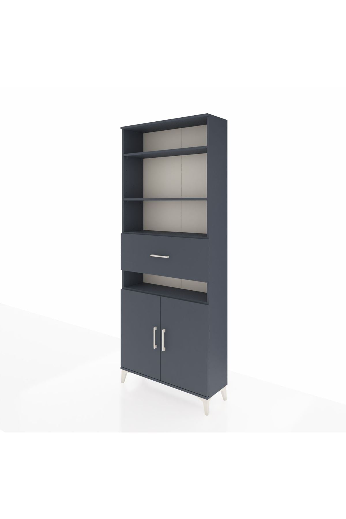 Arges Dolap 5 Raflı Tek Çekmeceli 2 Kapaklı 88x30x221 - S30M180V5A
