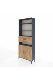 Arges Dolap 5 Raflı Tek Çekmeceli 2 Kapaklı 88x30x221 - S30M180V6A