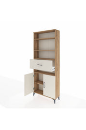 Arges Dolap 5 Raflı Tek Çekmeceli 2 Kapaklı 88x30x221 - S30M180V7A