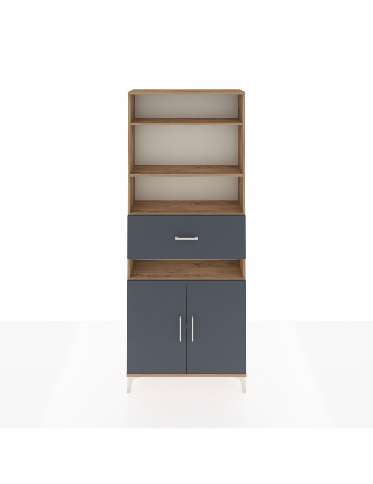 Arges Dolap 5 Raflı Tek Çekmeceli 2 Kapaklı 88x30x221 - S30M180V8A