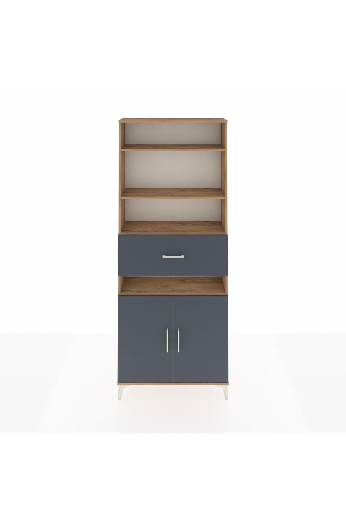 Arges Dolap 5 Raflı Tek Çekmeceli 2 Kapaklı 88x30x221 - S30M180V8A
