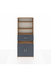 Arges Dolap 5 Raflı Tek Çekmeceli 2 Kapaklı 88x30x221 - S30M180V8A