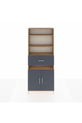Arges Dolap 5 Raflı Tek Çekmeceli 2 Kapaklı 88x30x221