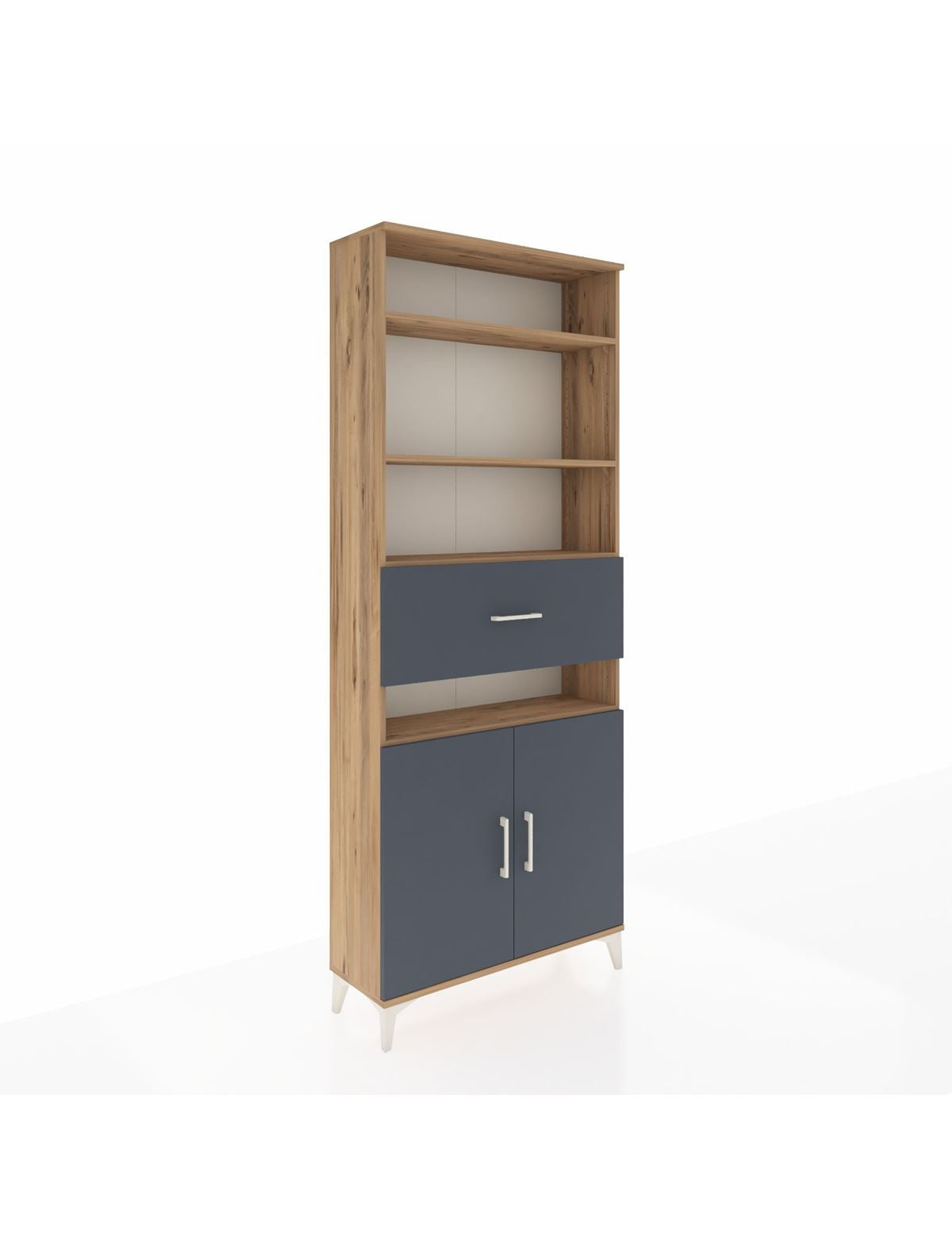 Arges Dolap 5 Raflı Tek Çekmeceli 2 Kapaklı 88x30x221 - S30M180V8A