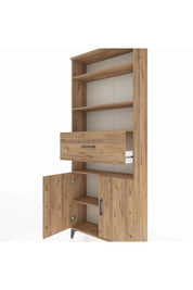 Arges Dolap 5 Raflı Tek Çekmeceli 2 Kapaklı 88x30x221 - S30M180V9A