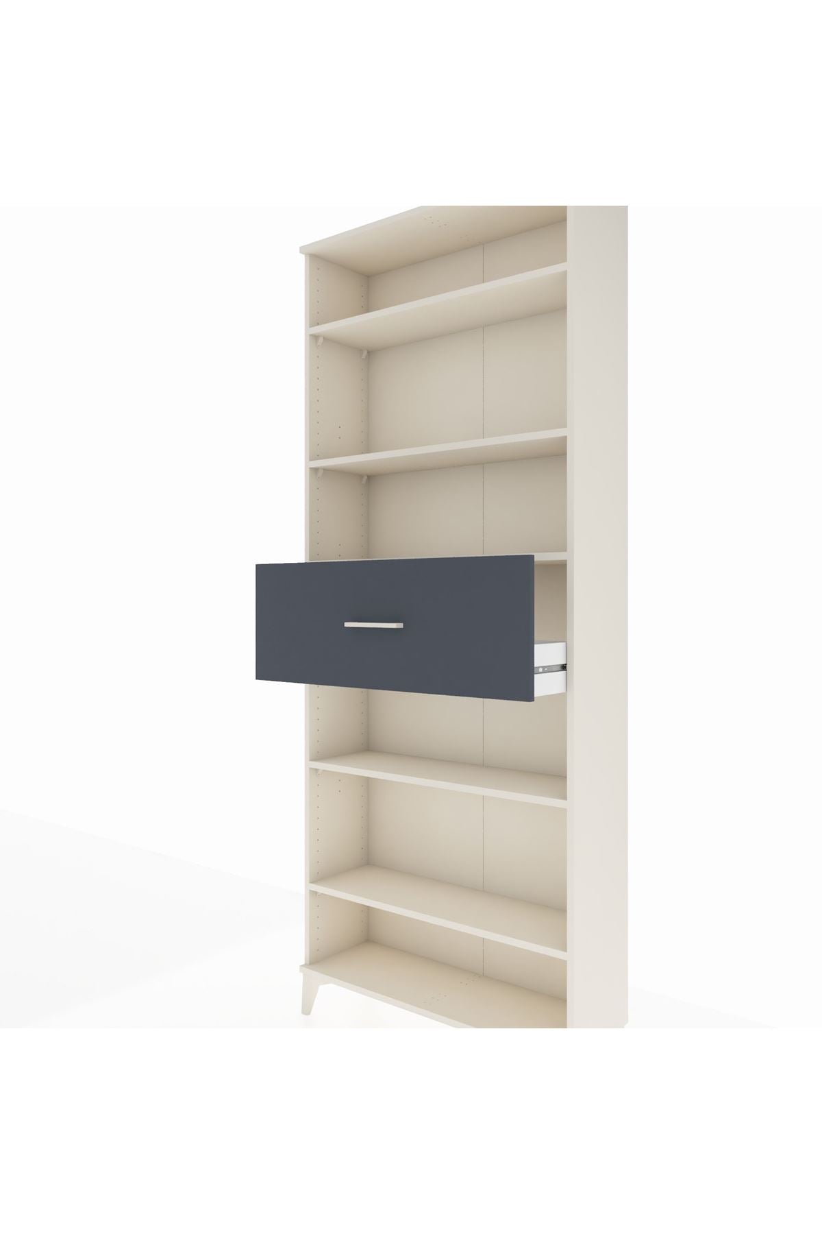 Arges Dolap 5 Raflı Tek Çekmeceli 88x30x221 - S30M181V2A