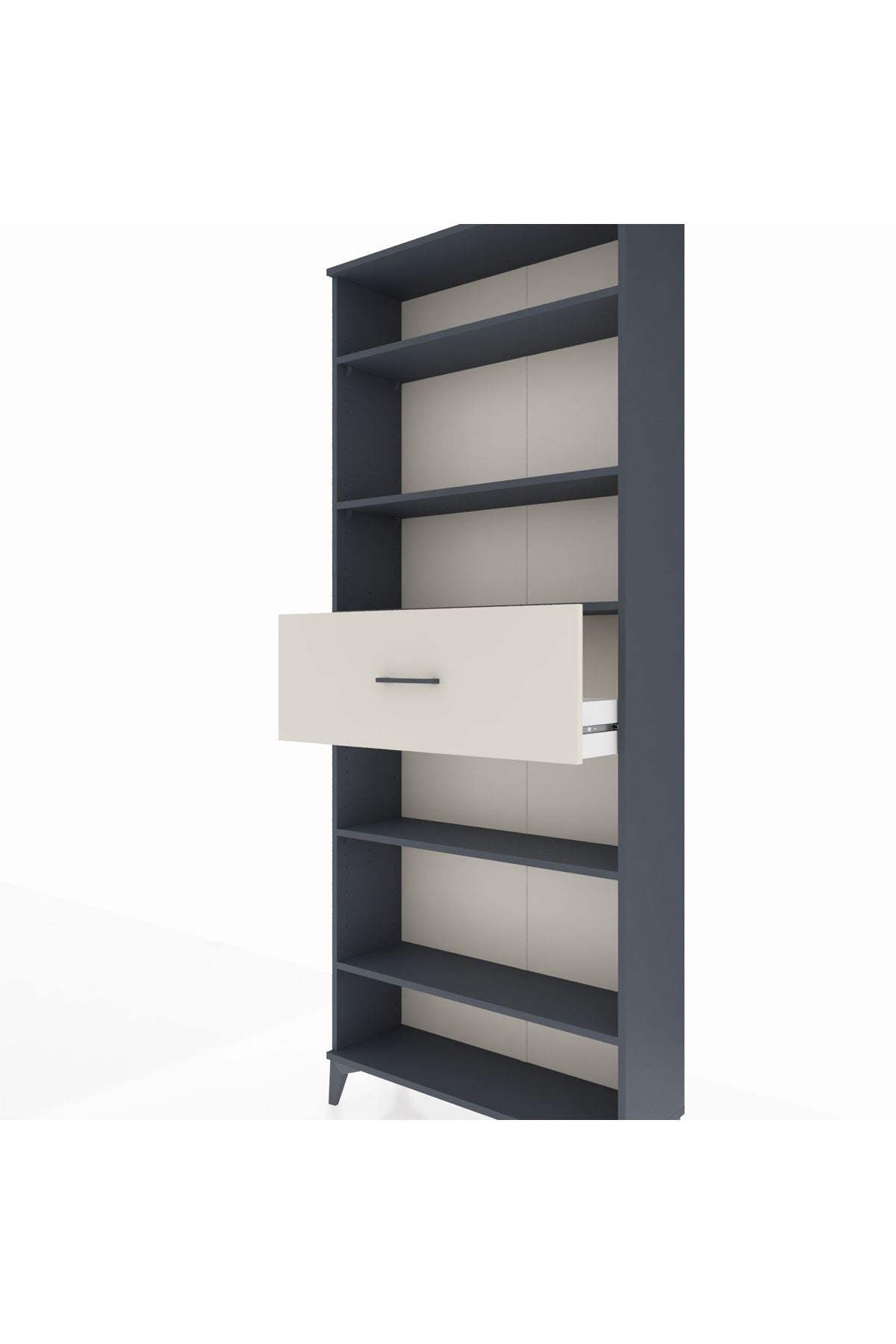 Arges Dolap 5 Raflı Tek Çekmeceli 88x30x221 - S30M181V4A