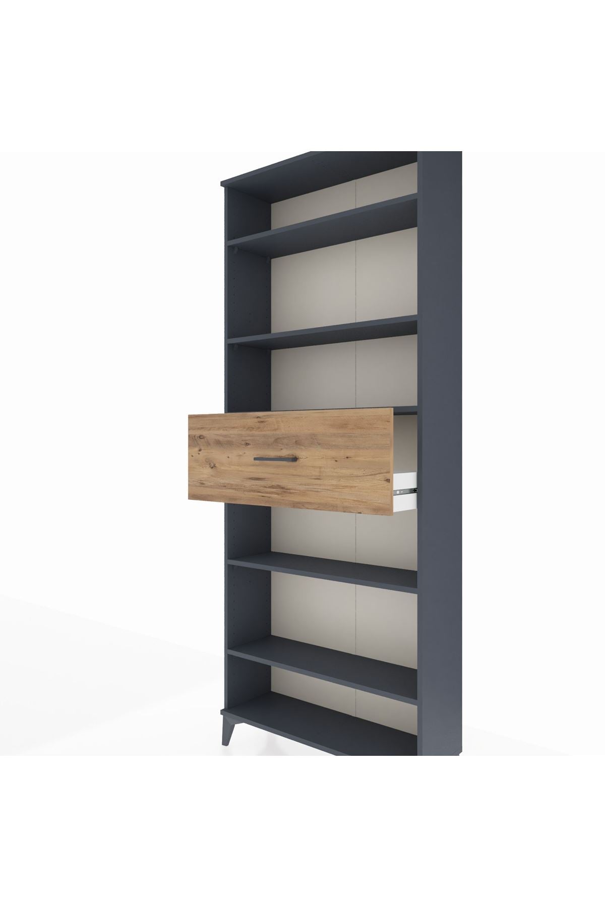 Arges Dolap 5 Raflı Tek Çekmeceli 88x30x221 - S30M181V6A
