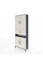 Arges Dolap 5 Raflı Tek Çekmeceli 4 Kapaklı 88x30x221 - S30M182V4A