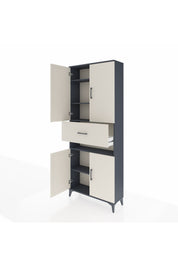 Arges Dolap 5 Raflı Tek Çekmeceli 4 Kapaklı 88x30x221 - S30M182V4A