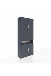 Arges Dolap 5 Raflı Tek Çekmeceli 4 Kapaklı 88x30x221 - S30M182V5A